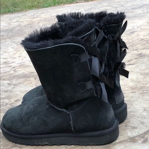 Australia Ugg black Bailey Bows